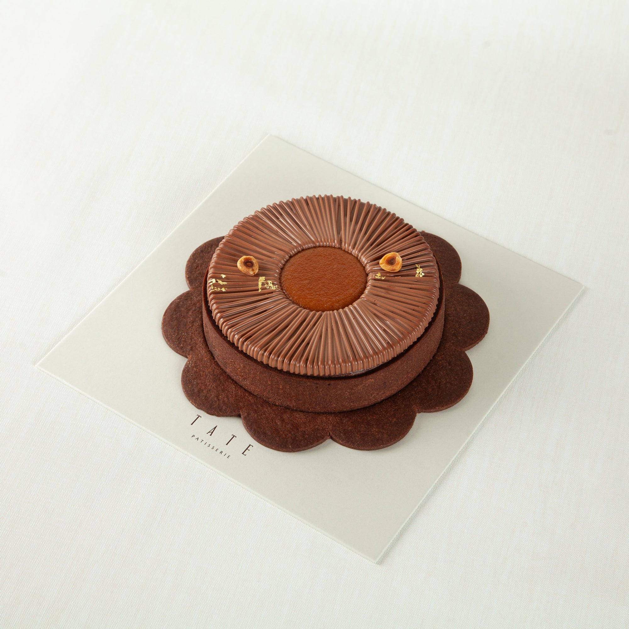 CHOCOLATE &amp; HAZELNUT SABAYON TART